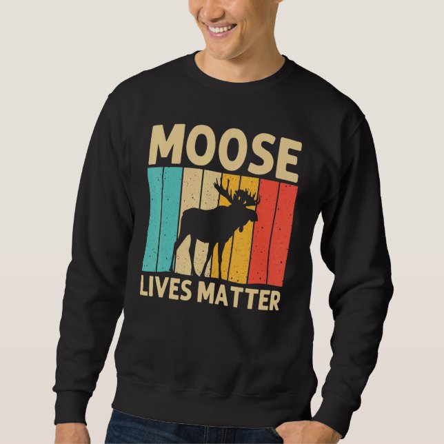 Moletom Cool Moose For Men Women Moose Alaska Moose Elk Hu (Frente)