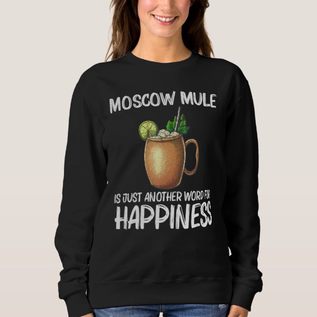 Moletom Cool Moscow Mule For Men Women Mug Vodka Cocktail  (Frente)