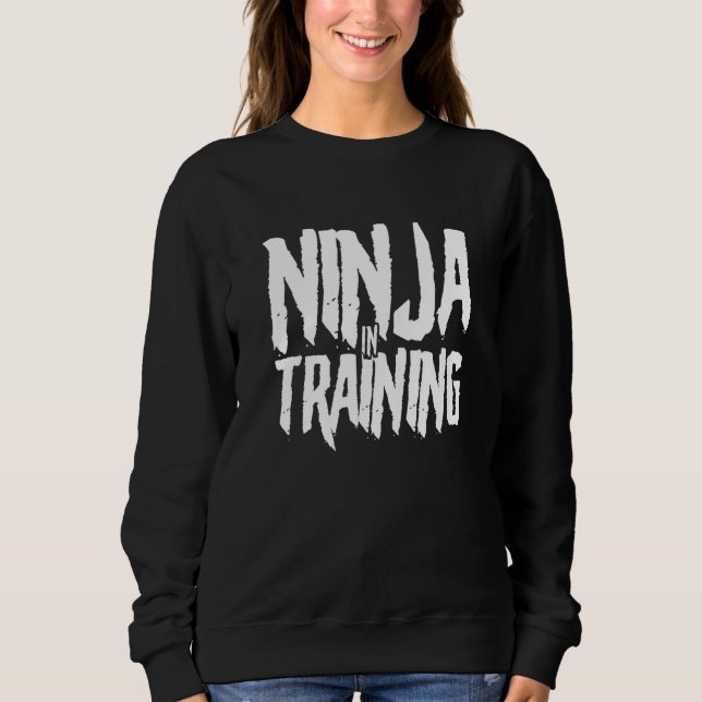 Moletom Cool Ninja in Training Novelty Gifts for Adults Te (Frente)