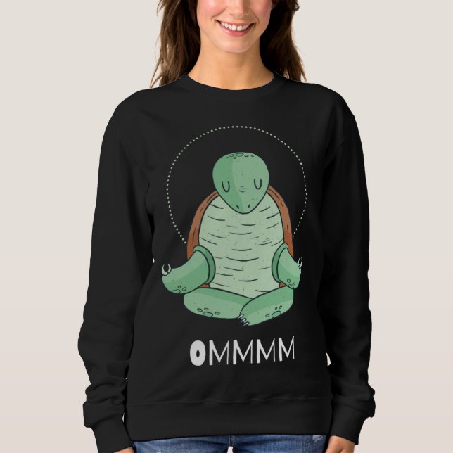 Moletom Cool OMMM meditation relaxation turtle yoga (Frente)