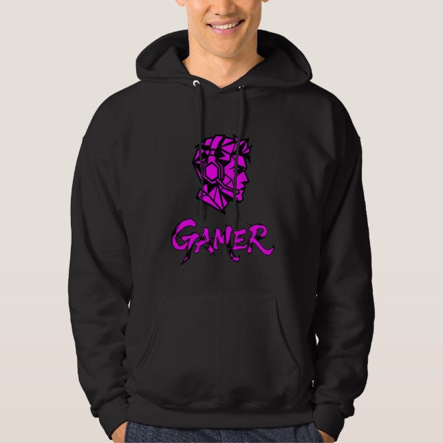 Moletom Cool Pink Geometric Gamer  (Frente)