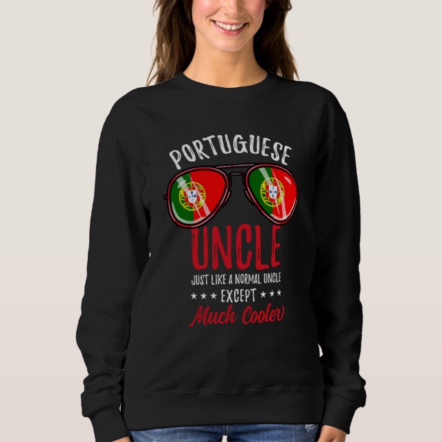 Moletom Cool Portuguese Uncle Sunglasses Portuguese Family (Frente)