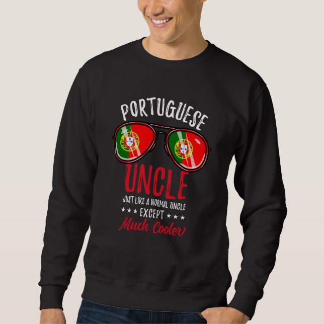 Moletom Cool Portuguese Uncle Sunglasses Portuguese Family (Frente)