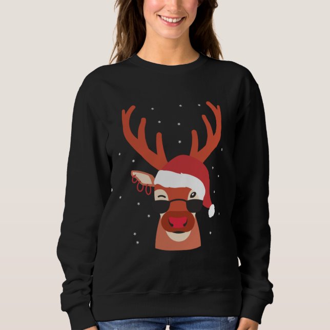 Moletom Cool Reindeer X Mas Christmas Animals (Frente)