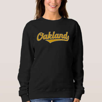 Moletom Cool Retro Oakland 1970s Wordmark Script
