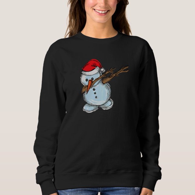 Moletom Cool Snowman Dab Dabbing Dancing Christmas Xmas Pa (Frente)