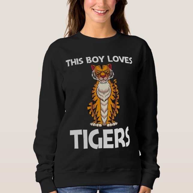 Moletom Cool Tiger For Boys Kids Bengal Tiger African Tige (Frente)