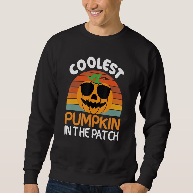 Moletom Coolest  Quote Pumpkin In The Patch Halloween Boys (Frente)