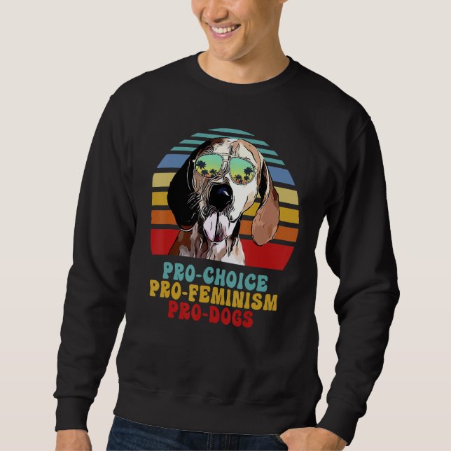 Moletom Coonhound Inglês Americano Pro Escolha Pro Feminis (Frente)