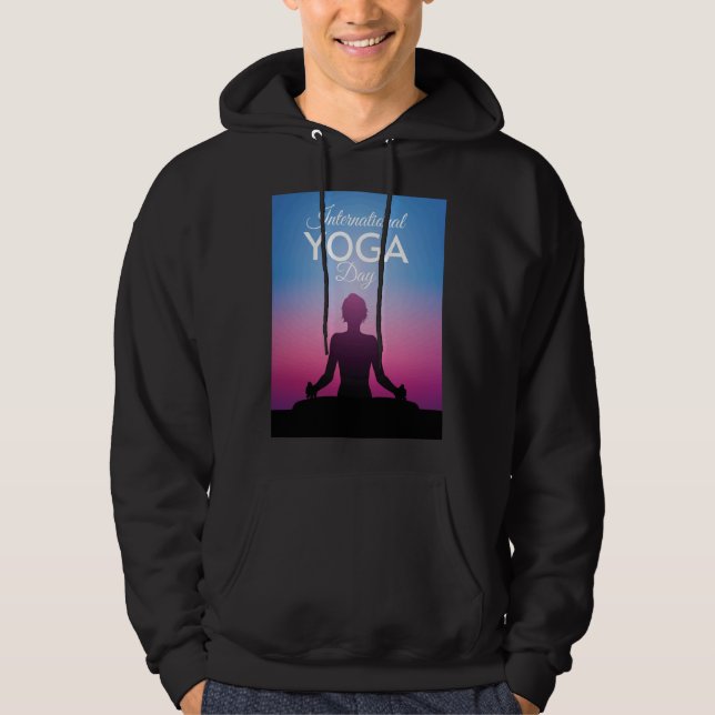 Moletom Coop Premium do Dia Internacional do Yoga (Frente)