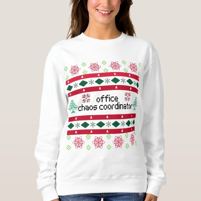 Moletom Coordenador do Office Chaos Ugly "Sweater" (Frente)