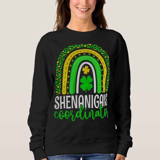 Moletom Coordenador Shenanigans Leopard Rainbow Rua Patric (Frente)