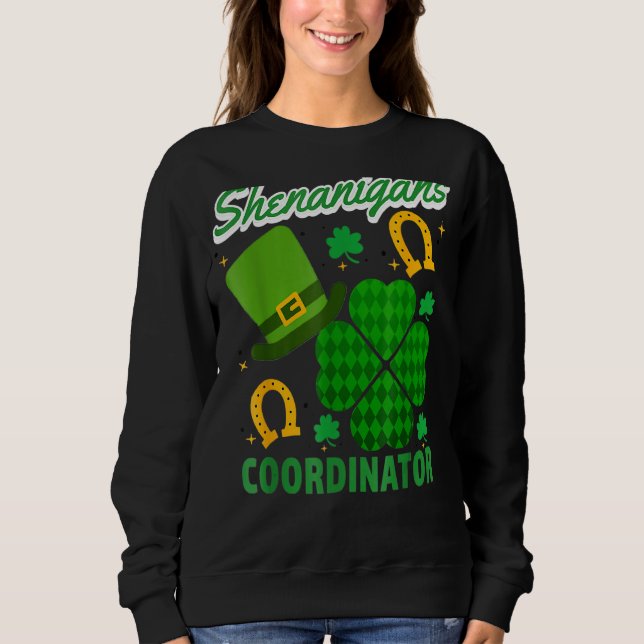 Moletom Coordenador Shenanigans Leprechaun Rua Patrick S D (Frente)