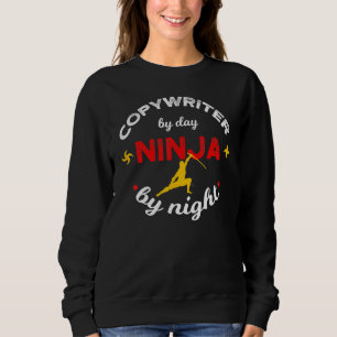 Moletom Copiescritor Por Dia Ninja Por Noite