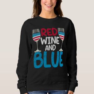 Moletom Copo Vermelho Branco Azul do Dia 4 de Julho Red Wi
