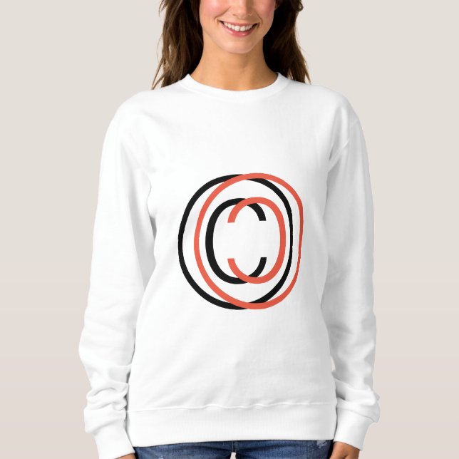 Moletom Copyright sign symbol (Frente)