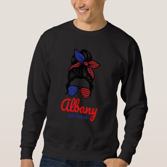 Moletom Coque sujo retrô Albany Geórgia (Frente)
