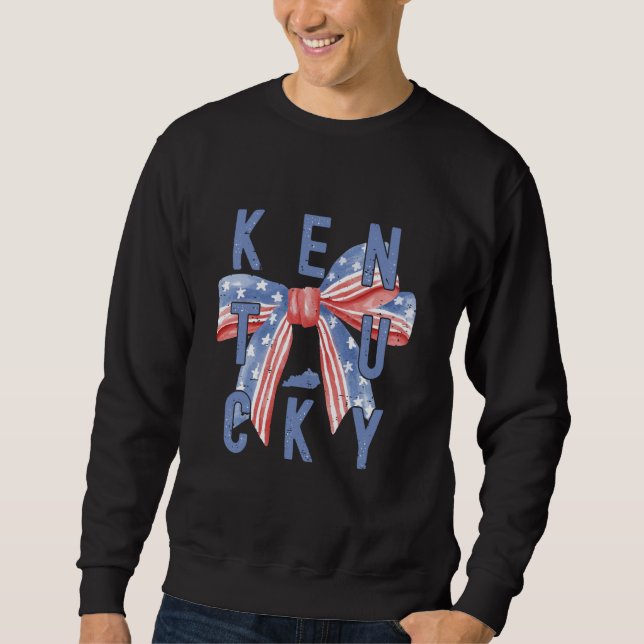 Moletom Coquette Arco Kentucky 4 De Julho Patriótico Ameri (Frente)