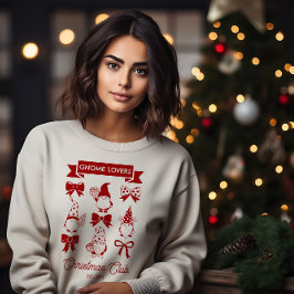 Moletom Coquette Gnome Lovers Christmas Club - Red | Branc