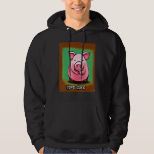 Moletom Cor de rosa branca Oink Piggie_4