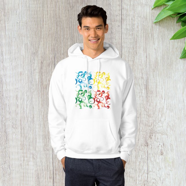 Moletom Cor e Formas dos anos setenta Mens Hoodie (Criador carregado)