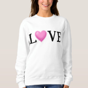 Moletom Coração Arco-íris Feminino LOVE