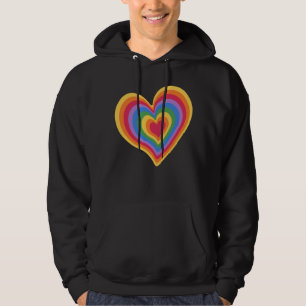 Moletom Coração arco-íris. Orgulho gay