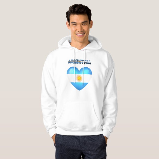 Moletom Coração argentino (Frente Completa)