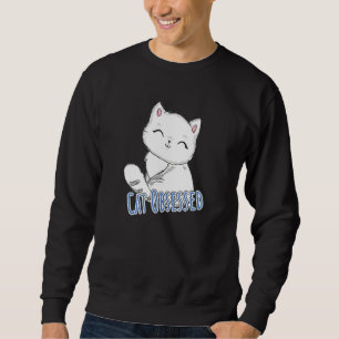 Moletom Coração Bonito Obcecado por Gato