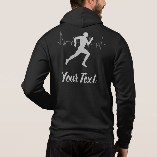 Moletom Coração - Cortador Personalizado Preto (Verso)