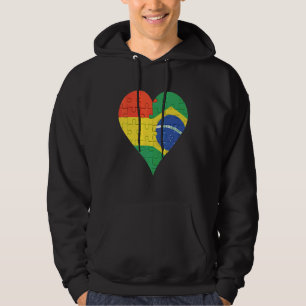 Moletom Coração da Bandeira Brasileira Bolívia