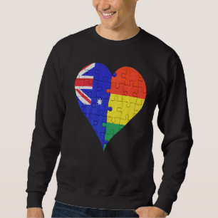 Moletom Coração da Bandeira da Bolívia australiana
