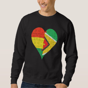 Moletom Coração de Bandeira da Guiana Boliviana