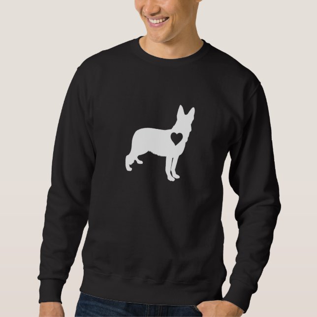 Moletom Coração do Cão german shepherd (Frente)