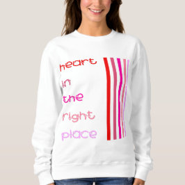 Moletom Coração no lugar certo