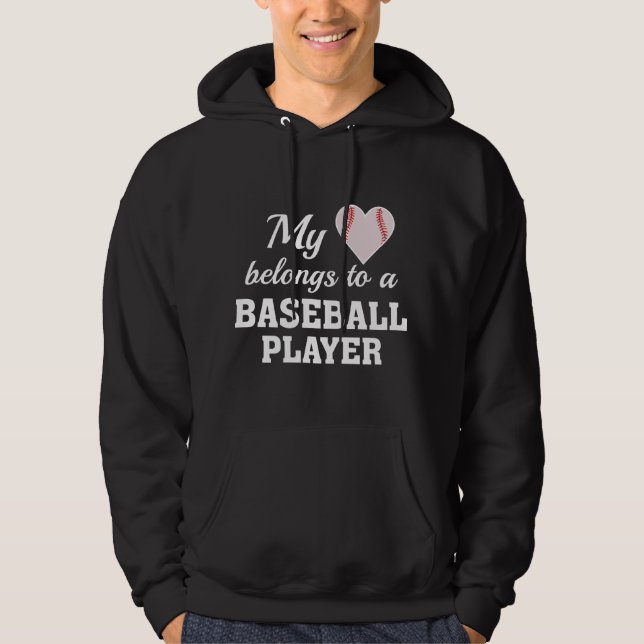 Moletom Coração Pertence Baseball (Frente)