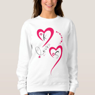 Moletom Coração Rosa Mínimo Amor