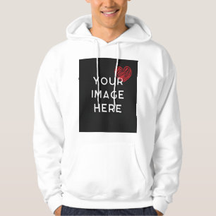 Moletom Coração vermelha com imagem personalizada