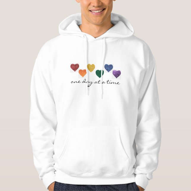 Moletom - Corações Arco-íris Orgulho LGBTIQ (Frente)