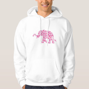 Moletom Corações de Elefantes Rosa