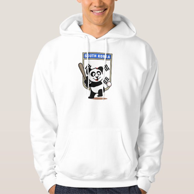 Moletom Coreia do Sul, Baseball Panda (camisas leves) (Frente)
