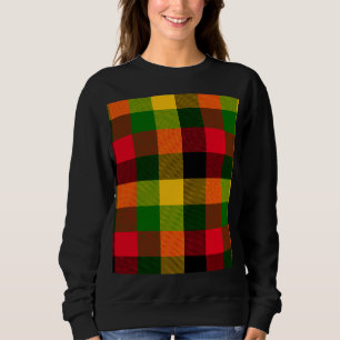 Moletom Cores Africanas Rasta Reggae Xadrez Padrão Design