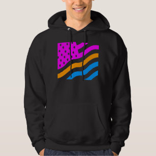 MOLETOM COREY TIGER 80 RETRO USA FLAG NEON
