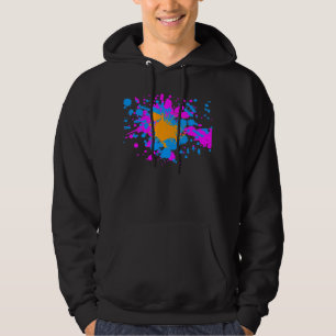 Moletom Corey Tiger 80s Retro Tinta Salpicada (Multicolor)