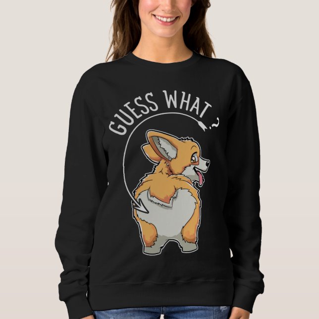 Moletom Corgi Bumbum Funny Corgis Cachorro Cachorro Camise (Frente)