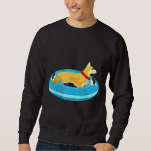 Moletom Corgi Cão Flutuante Tubagem Flutuante