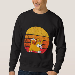 Moletom Corgi Cão Vintage Retro Sunset Pembroke Welsh Corg
