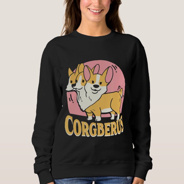 Moletom Corgi Corgberus Short Dog Pun (Frente)