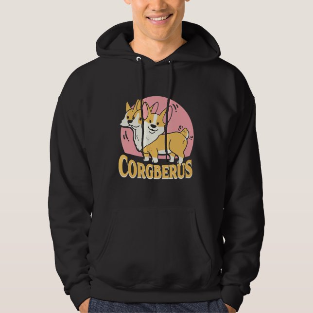 Moletom Corgi Corgberus Short Dog Pun (Frente)