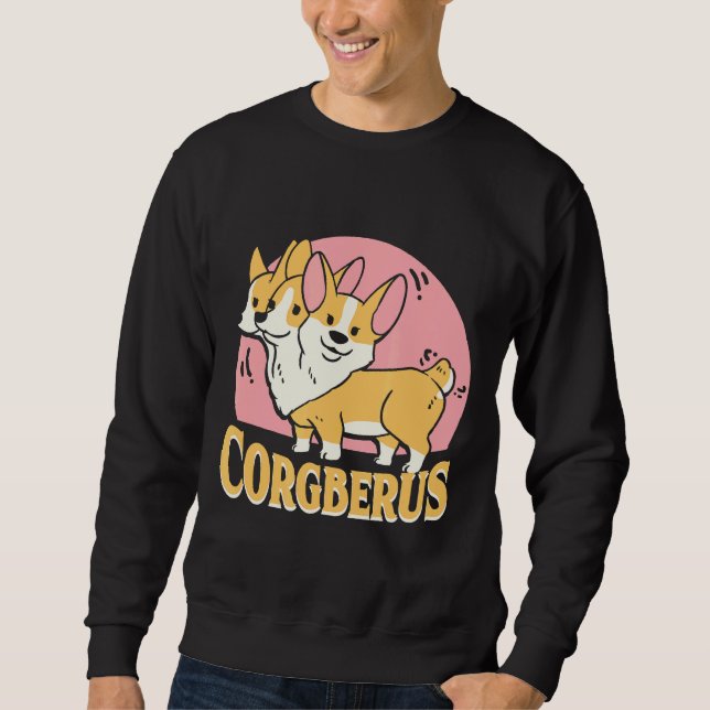 Moletom Corgi Corgberus Short Dog Pun (Frente)